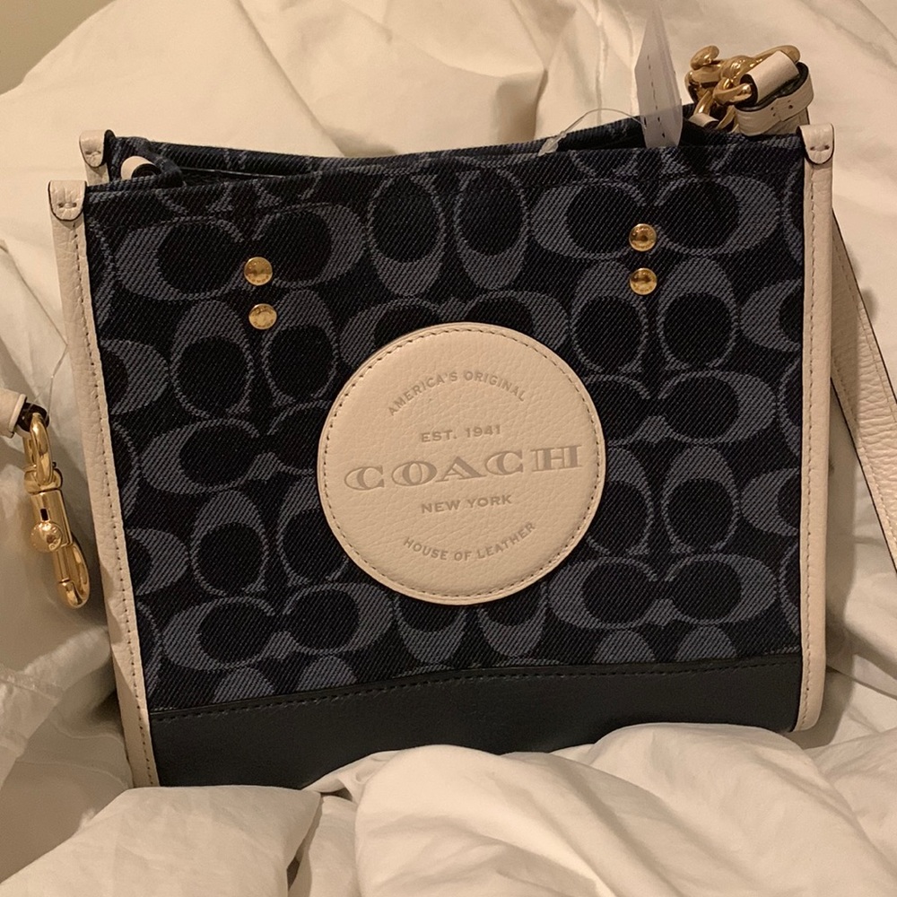 Coach medium denim bag